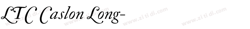 LTC Caslon Long字体转换